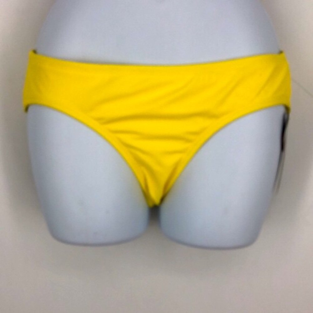 NWT New No Boundaries Hipster Bikini Bottom Swim Summer Yellow Medium